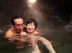 Mature Wife's Hot Spring Temptation Leads to Steamy Riding