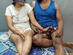 Young Indian Bride's Boobs Juice Tempts Groom in Wedding Heat