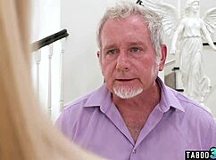 Petite blonde teen Khloe Kapri takes stepdad's big anal cock deep