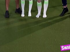 tiny croatian teens deepthroat spit swap with family friends!!