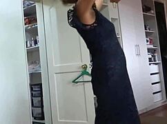 Beautiful Latina Stepmom Strips for Secret Sex Recording