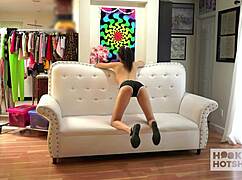 bts scarlett bloom gags on bryan gozzling's monster cock before he facefucks her tight wet pussy roughly