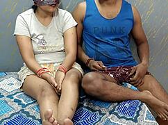 Young Indian Bride's Boobs Juice Tempts Groom in Wedding Heat