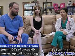 ready for dr tampa's gyno exam on neighbor daisy bean in latex?