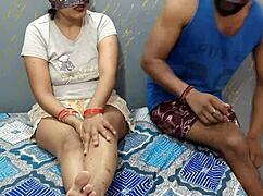 Young Indian Bride's Boobs Juice Tempts Groom in Wedding Heat