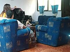 Holy shit spying on stepsis fucking boyfriend doggystyle while i jerk off hidden cam!