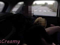 Dogging My Slutty Wife And Student With Blowjobs Doggystyle In Public Parking