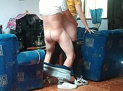 Holy shit spying on stepsis fucking boyfriend doggystyle while i jerk off hidden cam!