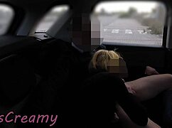 Dogging My Slutty Wife And Student With Blowjobs Doggystyle In Public Parking