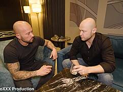 maid monika fox gets anal double penetration from businessmen