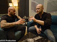 maid monika fox gets anal double penetration from businessmen