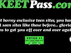 Tiny 18+ brunette Kelsey Kage grinds and rides huge cock piledriver to cum on tits splash 💦🍆