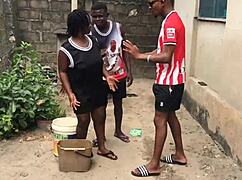 whoa, our stepmom's big tits bounce as we both fuck her hard! 🍑💦