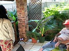 bellarose34's athletic brunette wife cuckold fucks petite tight pussy with old man's small cock homemade fitness orgasm