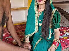 pados wali bhabhi gets dirty in green sari fuck