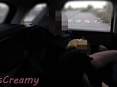 Dogging My Slutty Wife And Student With Blowjobs Doggystyle In Public Parking