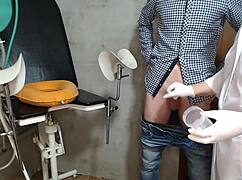 Nurse milf in hospital, you catching her dirty pantyhose handjob on cam?