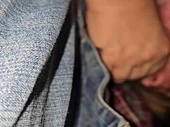 You won't believe this milf delivering a full blowjob at the concert crammed in that truck with everyone around.