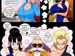 gohan dives into lesbian big ass big tits creampie action straight from the hottest porn comic pages