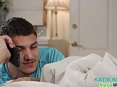 lovely teen blonde katie kush slides nuru gel wet body on victor ray client