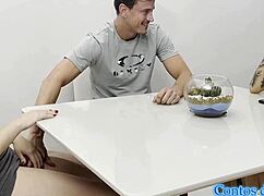 while she cooks i pound her sister's sheer see-through ass completely 🍑💦