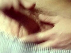 stroking my huge soft cock outdoors in public