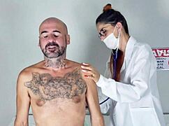 Nurse Medicates Patient with Ass Worship Hospital Massage