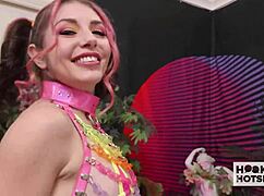 Tiny rave girl Brenna McKenna begs Nade Nasty for more brutal cock pounding