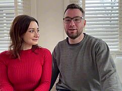 Beautiful Italian milf hunts sexy lingerie at Amsterdam sex shop