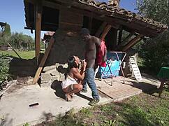 Margot la profumosa chained italian milf gags on bbc before anal creampie pounding!