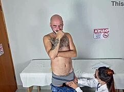 Nurse Medicates Patient with Ass Worship Hospital Massage