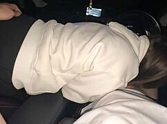 picked up teen whore for car mouth fucking and cum