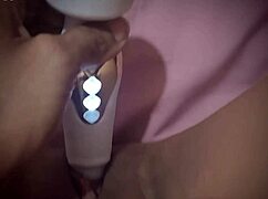 Listen to my wet pussy squelch while i masturbate with huge dildo