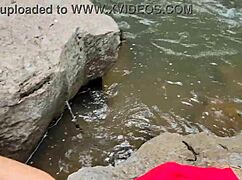 backshots pounding curvy babe by the river quickie outdoor!