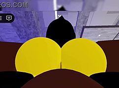 that yellow creature with big tits and ass just dominated the whole scene