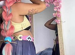 Varesa Genshin Impact Cosplay Big Ass Curvy Ebony Belly Softcore