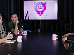 hey swingers house regular wants trans fun amid mansion drama 😏 val mineirinha sheer red lingerie