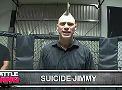 BLONDE MILF GAPS PUSSY IN FISHNETS DURING BED DOGGY FACEFUCK