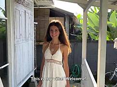 i cute rice picker luv gettin paid with hot sex instead cash bent over doggystyle creampie