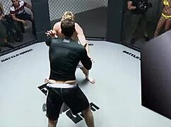 BLONDE MILF GAPS PUSSY IN FISHNETS DURING BED DOGGY FACEFUCK