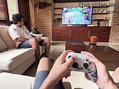 Begging Foreign Friend to Bareback Pound My Wet Pussy Raw