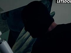 What if a big dick burglar sneaks into dorm and horny teen marilyn sugar rides him hard?