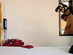 oops i caught stepdad staring while i tried clothes then fucked my wet coñito