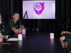 hey swingers house regular wants trans fun amid mansion drama 😏 val mineirinha sheer red lingerie