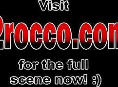 busty euro brunette in fishnets and heels gets blindfolded and double teamed hard 😈💦