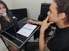 Sexy Latina Secretary Fucked by Monster Cock Hard