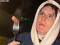 Wanna see her deepthroat monster cock in sauna then ride it rough cowgirl?