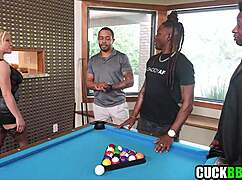 cuck watches wife gangbanged by bbc studs in hotwife foursome frenzy