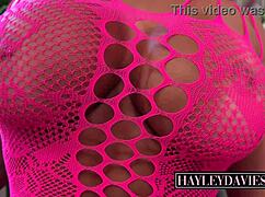 Hayley Davies' Oiled Tanned Bubble Butt Gets Ripped Clothes and Hardcore Pounding