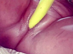 DesiBhabhi Fucks Brinjal Deep in Shaved Pussy Today!